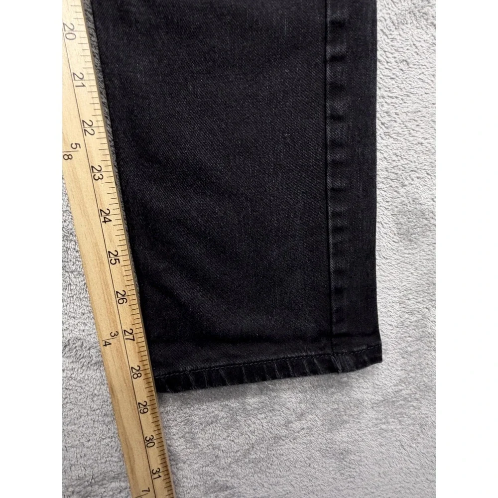 Levis 511 Jeans Mens Measured 34x29 Black Skinny Slim Denim‎ Zip Fly Stretch